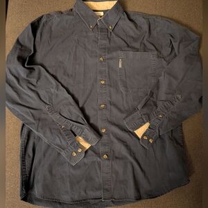 Columbia Men's L Dark Blue Button-Down Shirt